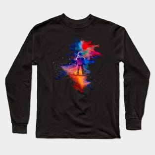 Astronaut Paint Explosion Long Sleeve T-Shirt